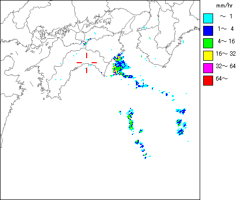気象レーダー画像