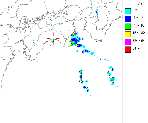 気象レーダー画像