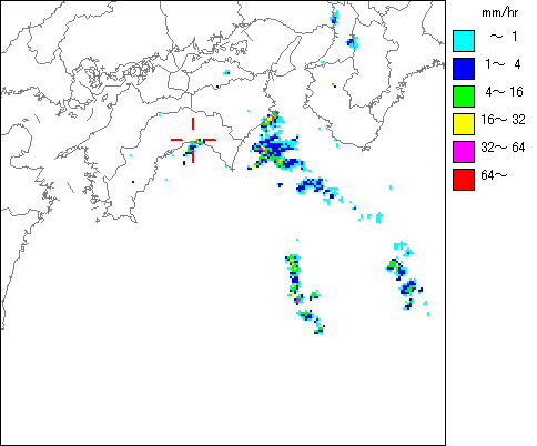 気象レーダー画像