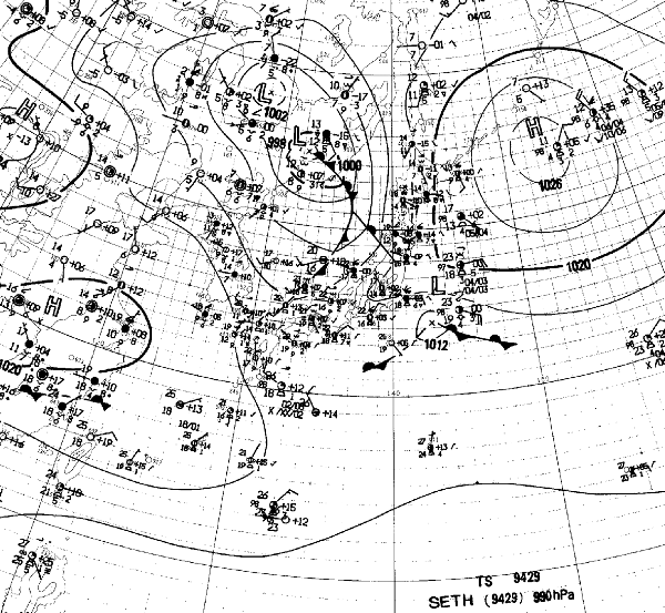 地上天気図