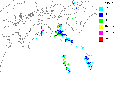 気象レーダー画像