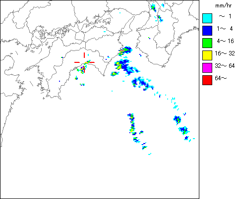 気象レーダー画像