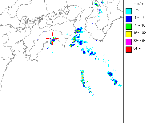 気象レーダー画像