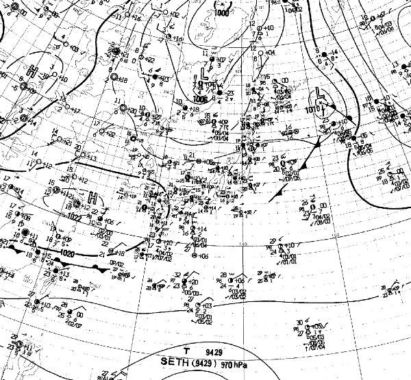 地上天気図