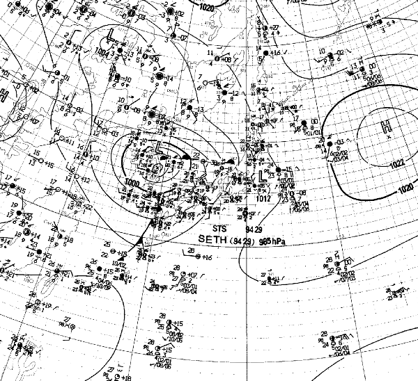 地上天気図