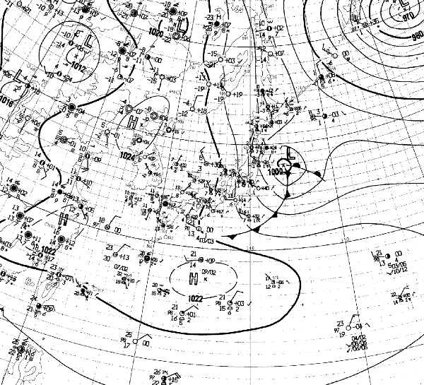 地上天気図