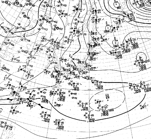 地上天気図