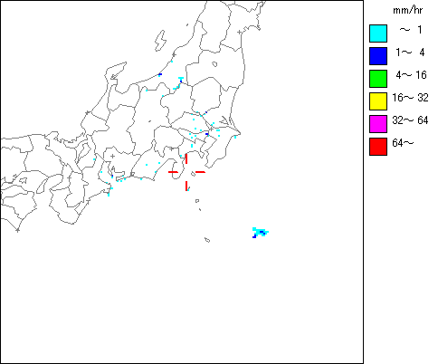 気象レーダー画像