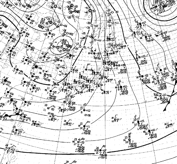 地上天気図