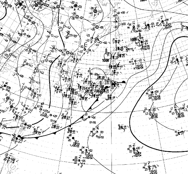地上天気図