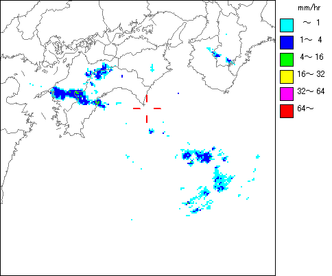 気象レーダー画像