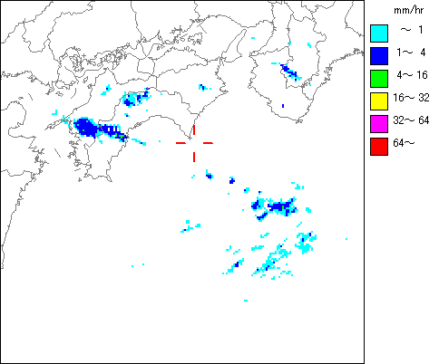 気象レーダー画像