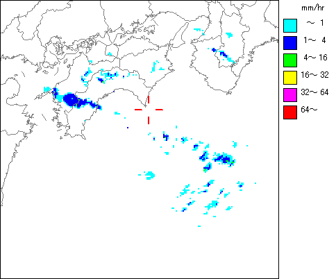 気象レーダー画像
