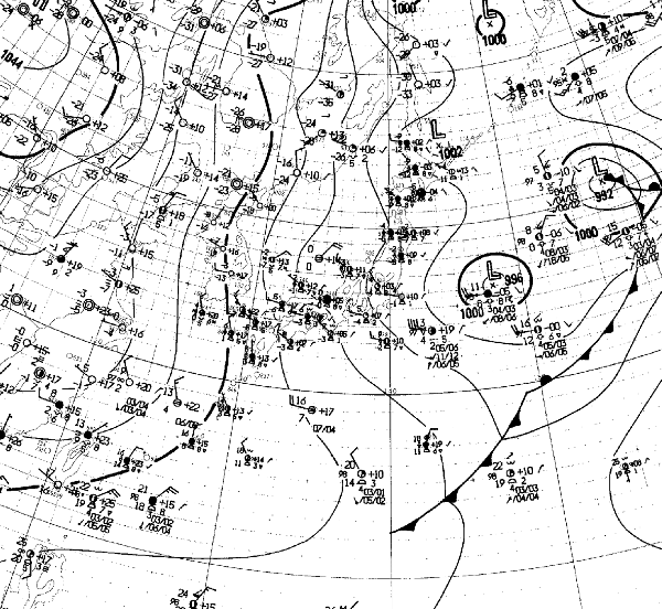 地上天気図