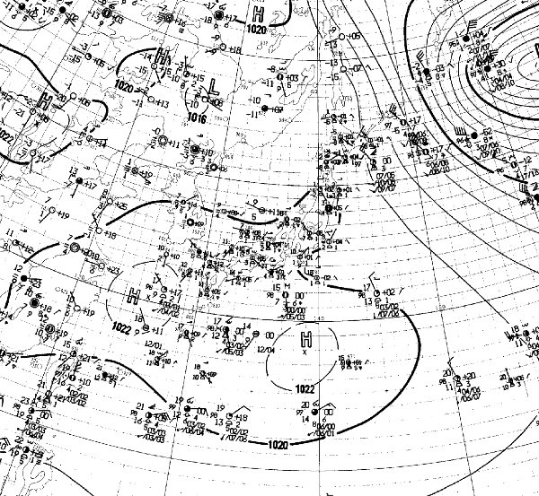 地上天気図