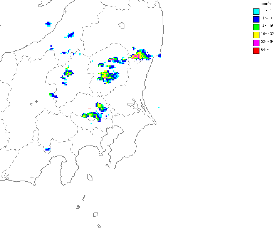 気象レーダー画像
