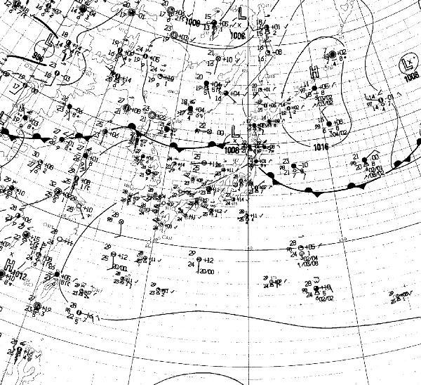 地上天気図