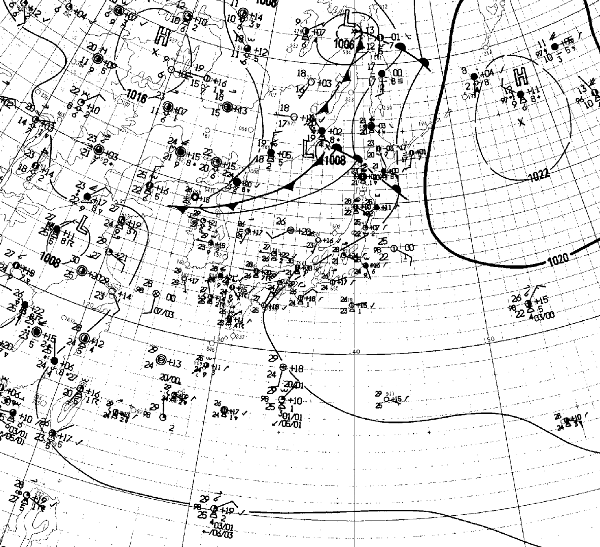 地上天気図