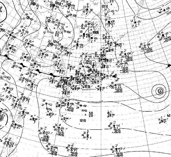 地上天気図