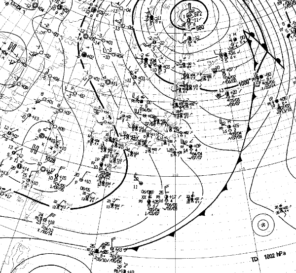 地上天気図