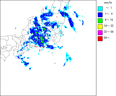 気象レーダー画像