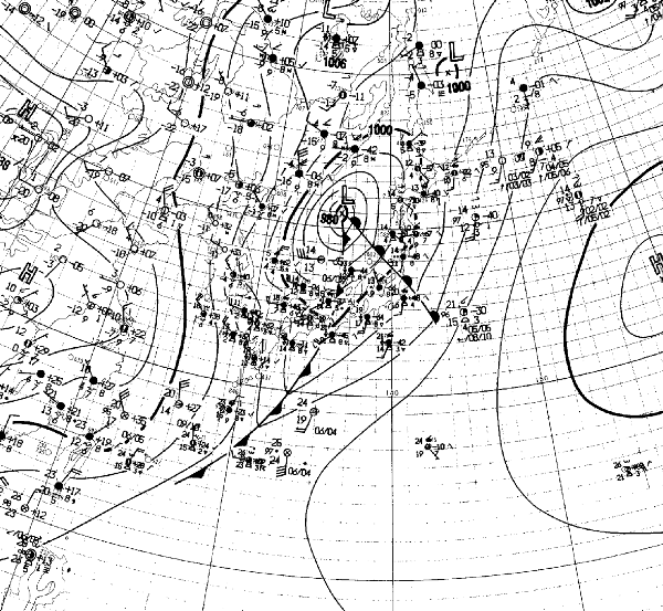 地上天気図