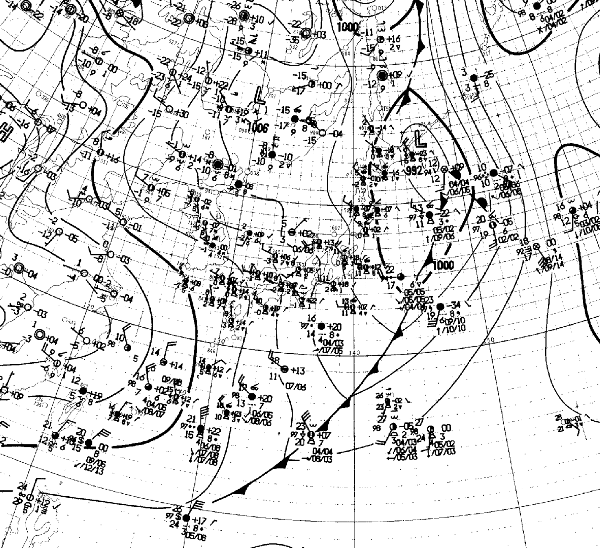 地上天気図