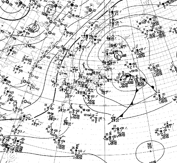 地上天気図