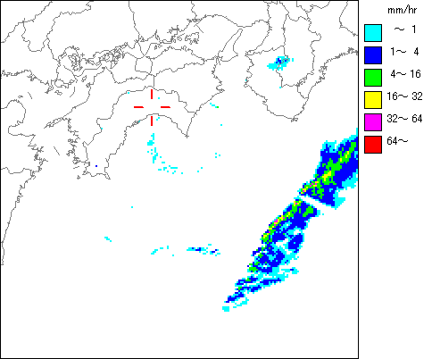 気象レーダー画像