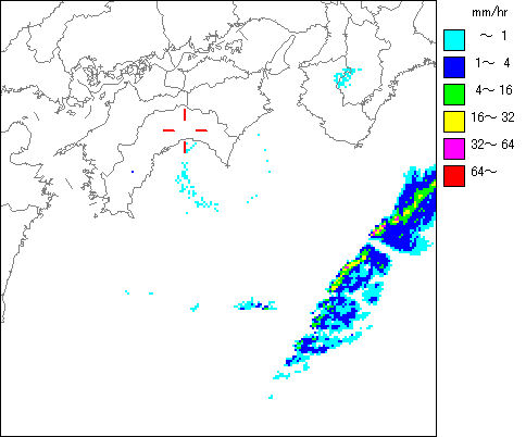 気象レーダー画像