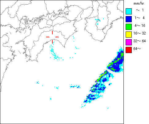 気象レーダー画像