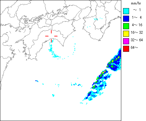 気象レーダー画像