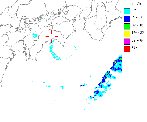 気象レーダー画像