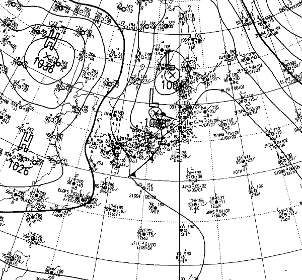 地上天気図