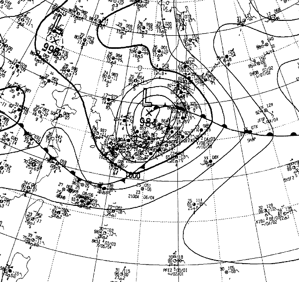 地上天気図