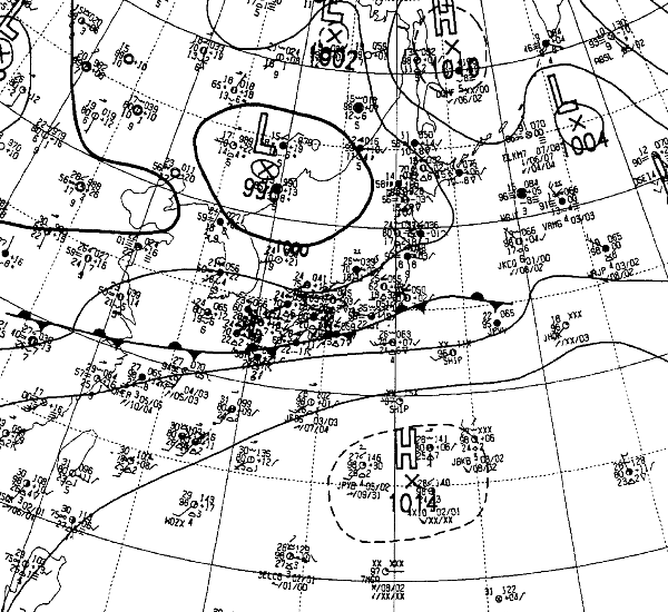 地上天気図