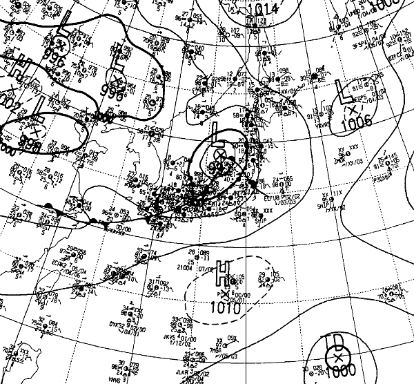 地上天気図