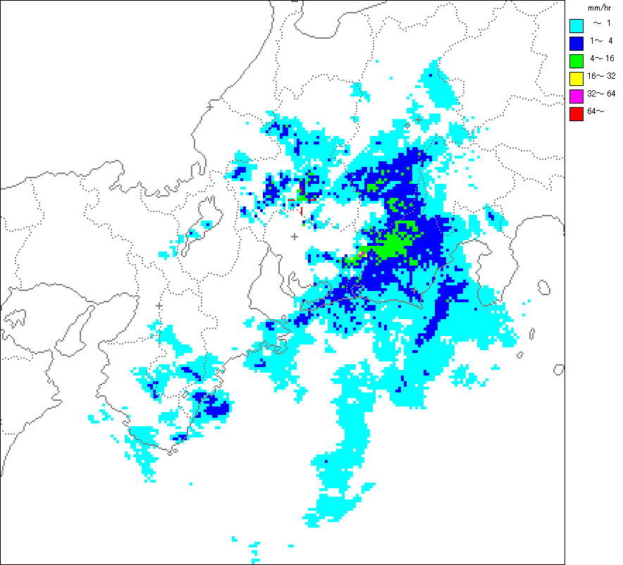 気象レーダー画像