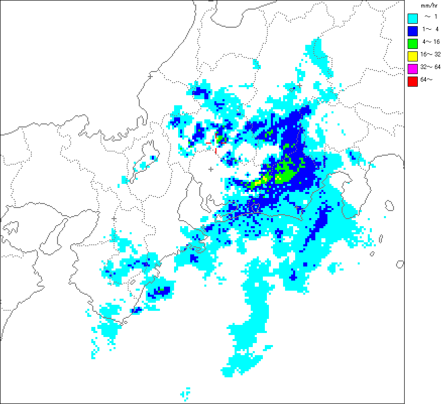気象レーダー画像