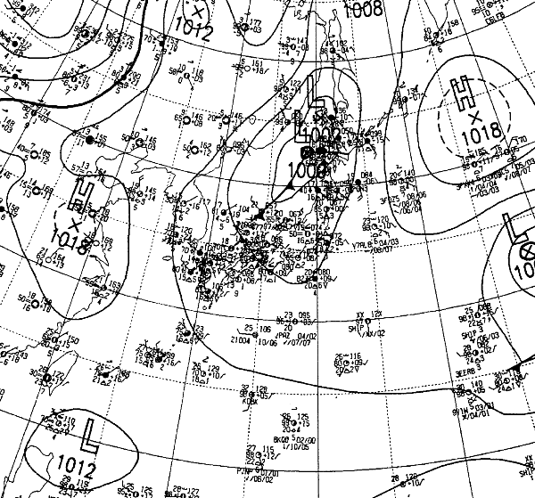 地上天気図