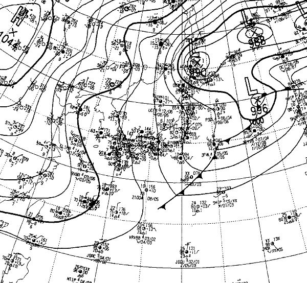地上天気図