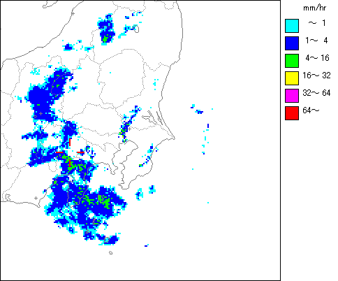 気象レーダー画像