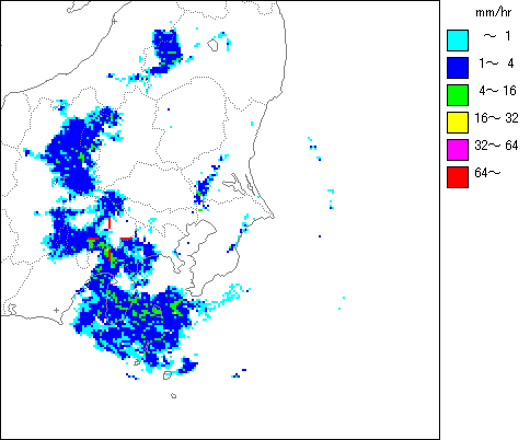 気象レーダー画像