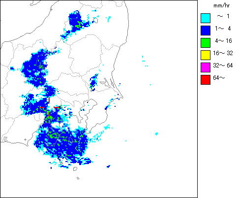 気象レーダー画像