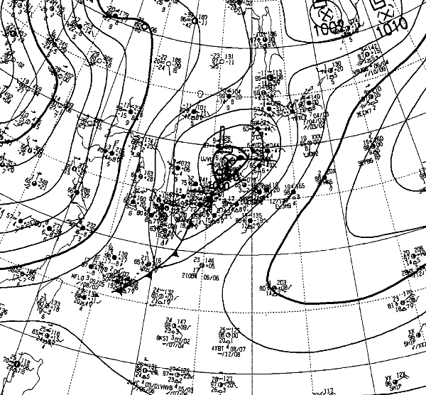 地上天気図