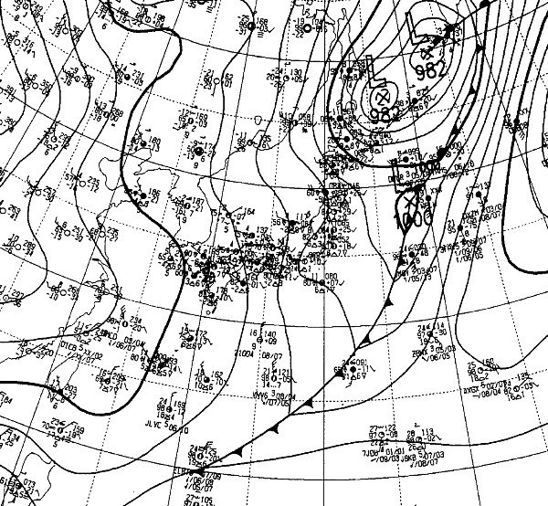地上天気図