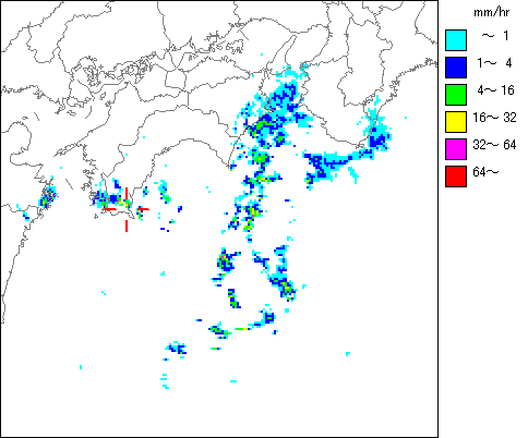 気象レーダー画像