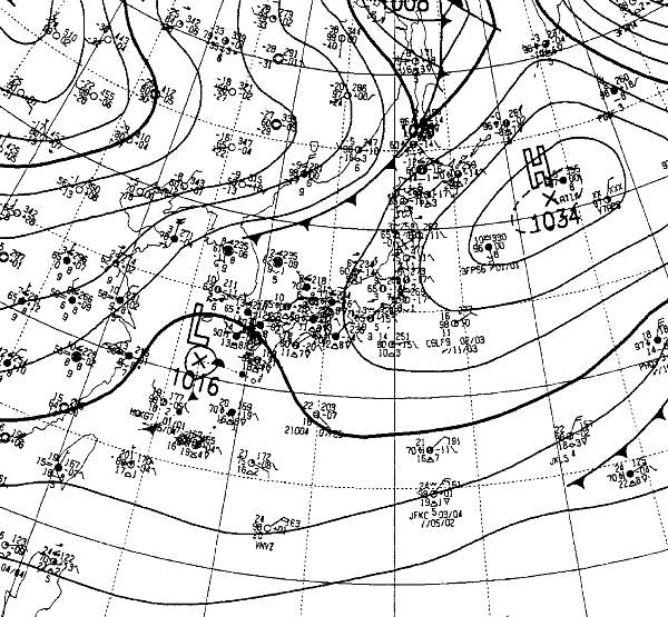 地上天気図