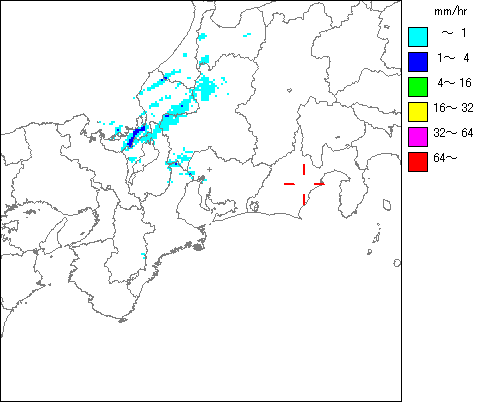 気象レーダー画像