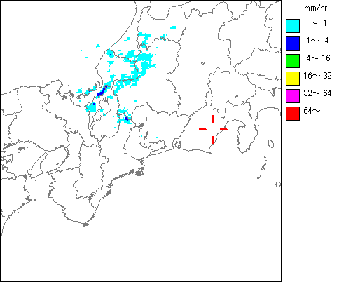 気象レーダー画像
